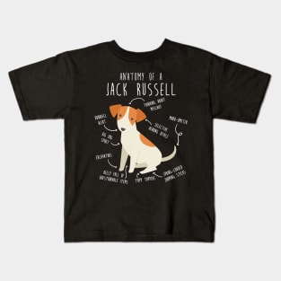 Jack Russell Terrier Dog Anatomy Kids T-Shirt